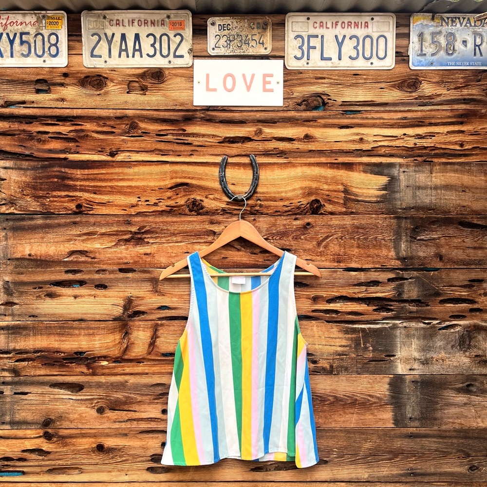 ABOUND | Multicolor Striped Top M